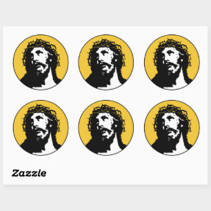 Saviour The Way The Truth nd The Life White Classic Round Sticker