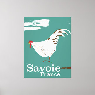 Savoie France Cockerel travel poster Canvas Print