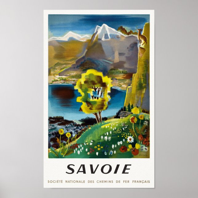 Savoie France Vintage Poster 1946 (Front)