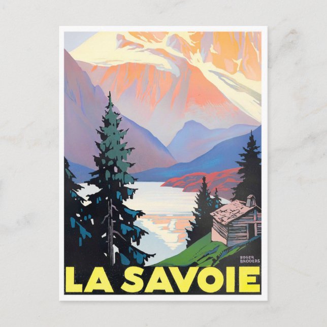 Savoie France vintage travel Postcard (Front)