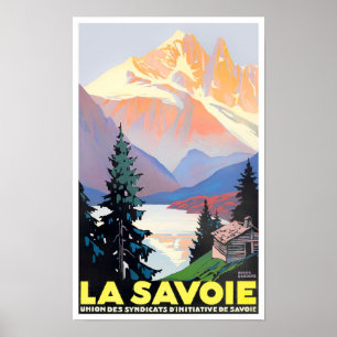 Savoie France vintage travel Poster