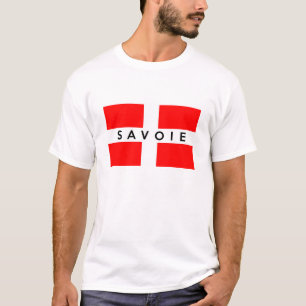 savoie province flag france french text name T-Shirt