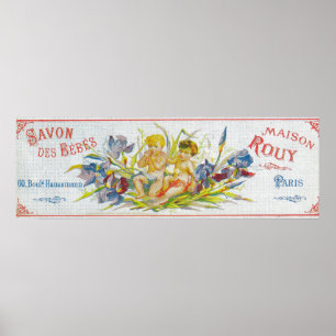 Savon Des Bebes Soap LabelParis, France Poster
