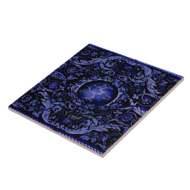 Savonnerie Carpet 1 (Blue) Tile (Side)