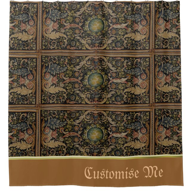 Savonnerie Carpet 1 (Full Colour) Shower Curtain (Front)