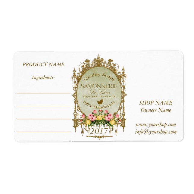 SAVONNERIE ~ Label (Front)