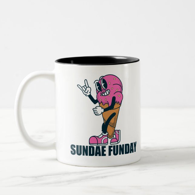 savor the flavor of the hot dogs Two-Tone coffee mug (Left)