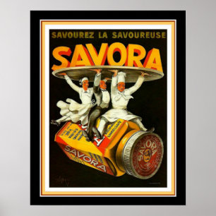 'Savora' French Deco Advertisement 16x20 Poster