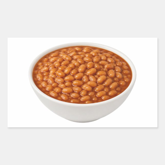 Savory Baked Beans in Rich Sauce Rectangular Sticker (Front)