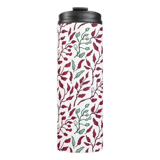 Savour Every Sip Surrounded by Flowers Thermal Tumbler (Front)