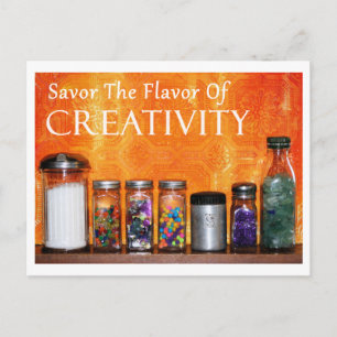 "Savour The Flavour Of Creativity" Photography Postcard