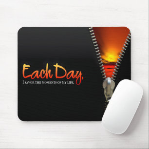 "Savour the moments" Motivation Affirmation Mouse Mat
