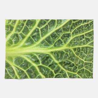 Savoy cabbage berza chou vert tea towel