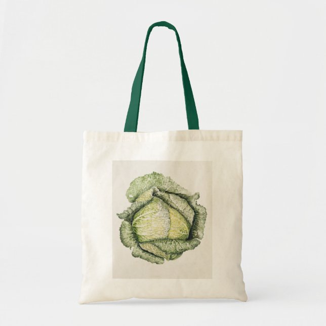 Savoy Cabbage Tote Bag (Front)