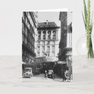 Savoy Hotel, London Greeting Card
