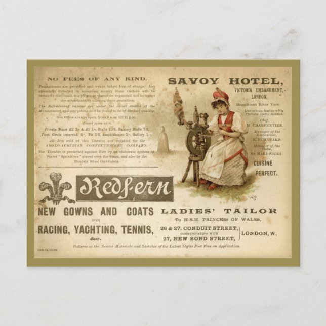 Savoy Hotel Postcard (Front)
