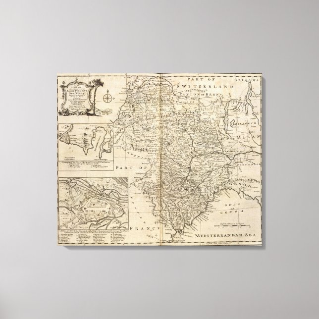 Savoy, Piemont, Montferrat Canvas Print (Front)