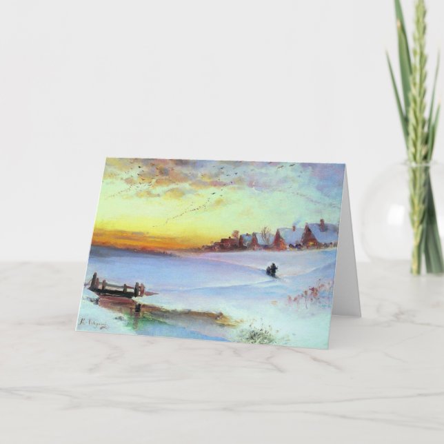 Savrason - Winter Landscape (thaw) Card (Front)