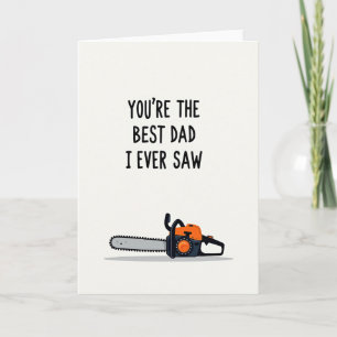 Saw Graphic Fathers Day Card