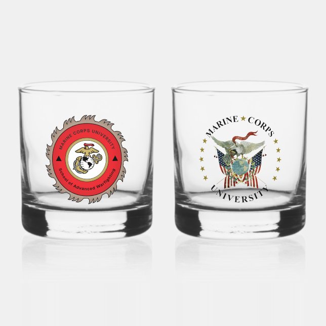 SAW/MCU Whiskey Glass set (Front)