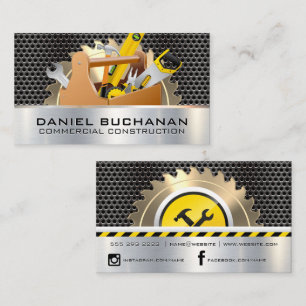 Saw   Metallic Grill   Tool Box  Business Card
