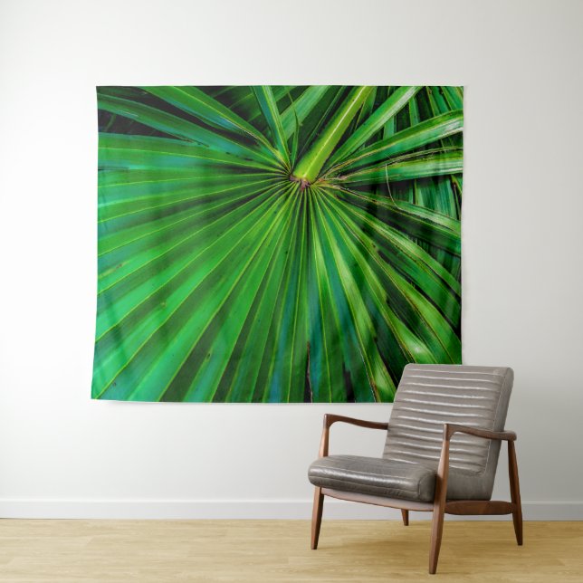 Saw Palmetto Fan Tapestry (In Situ (Horizontal))
