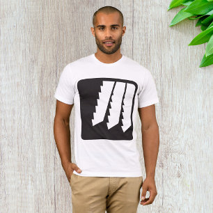 Saw Teeth Mens T-Shirt