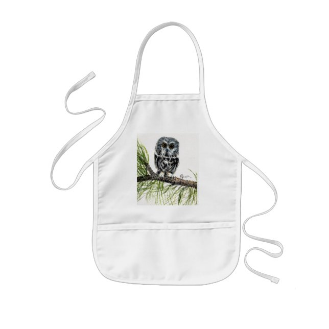 Saw Whet Owl Apron (Front)
