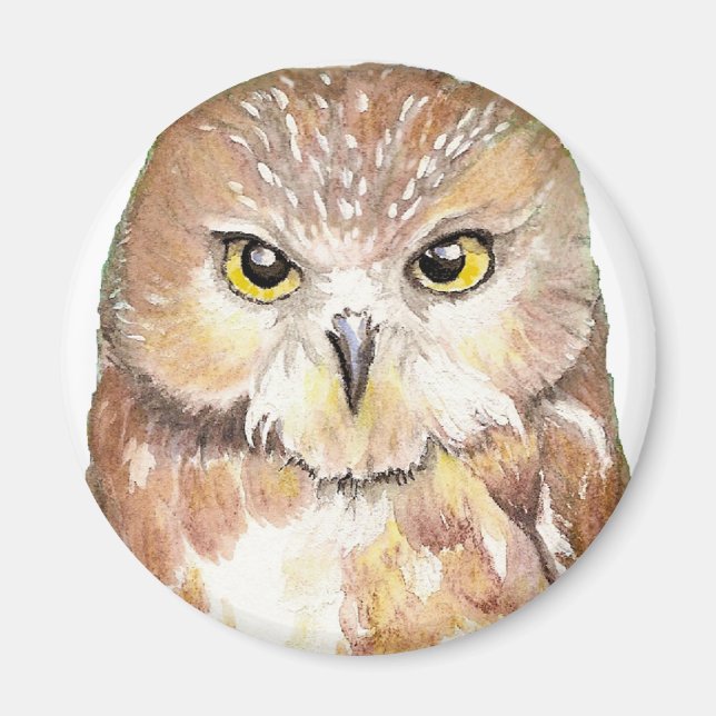 Saw Whet Owl Magnet (Front)