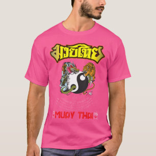 Sawadee Thai Traditional Sak Yant Thai Twin Tiger  T-Shirt