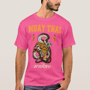 Sawadee Thai Traditional Sak Yant Thai Twin Tiger T-Shirt