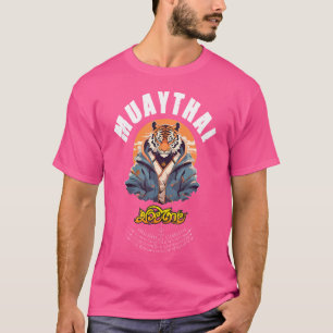 Sawadee Thai Traditional Sak Yant Thai Twin Tiger T-Shirt