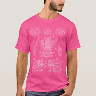 Sawadee Thai Traditional Sak Yant Thai Twin Tigers T-Shirt