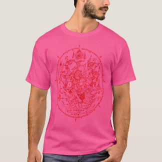 Sawadee Thai Traditional Sak Yant Thai Twin Tigers T-Shirt
