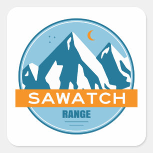 Sawatch Range Colorado Square Sticker