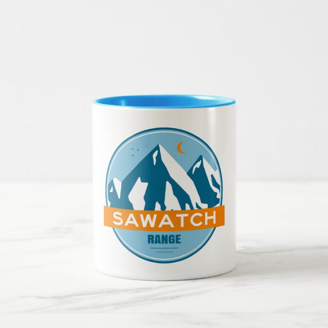 Sawatch Range Colorado Two-Tone Coffee Mug (Center)