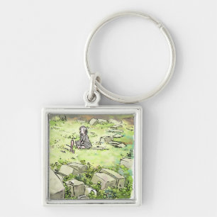 Sawdust Key Ring