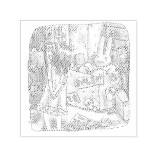 Sawdust Self-inking Stamp