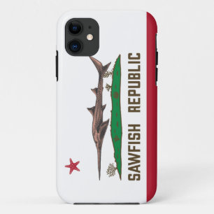 Sawfish Republic Ray Flag Carpenter Shark iPhone 11 Case