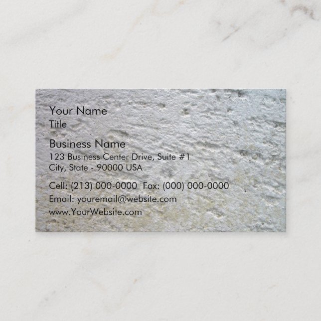 Sawn Limestone Texture with shade Business Card (Front)