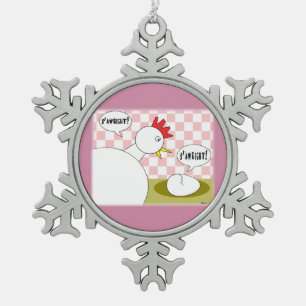 S'Awright? Snowflake Pewter Christmas Ornament