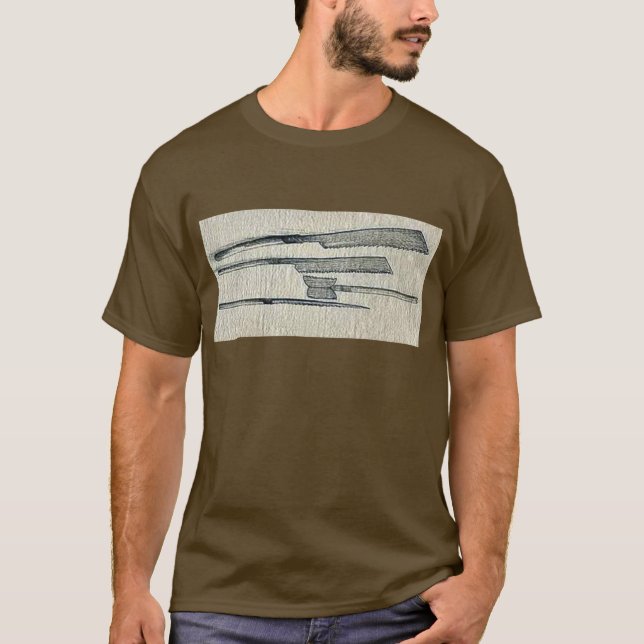 Saws Ukiyo-e. T-Shirt (Front)