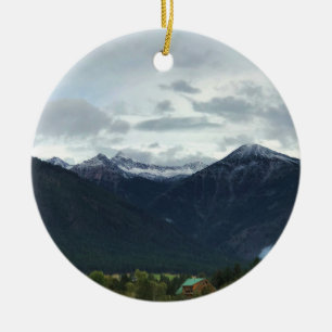 Sawtooth & Hurricane Point, OR Ceramic Tree Decoration