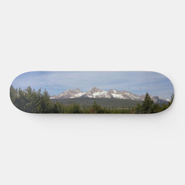 Sawtooth Mountains Idaho Skateboard (Horz)