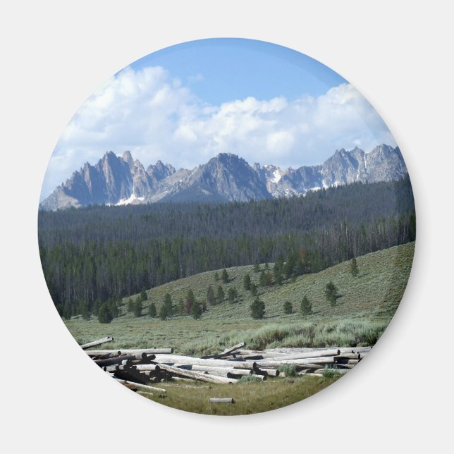Sawtooth Mountains Magnet (Front)