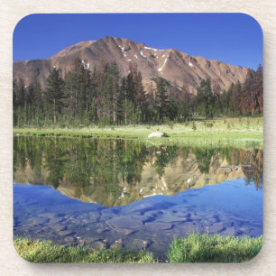 Sawtooth Mountains reflected in Fourth of July Coaster