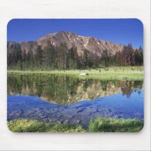 Sawtooth Mountains reflected in Fourth of July Mouse Mat