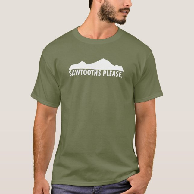 Sawtooths Please T-Shirt (Front)