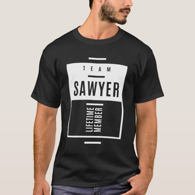 Sawyer Personalised Name Birthday Gift T-Shirt (Front)