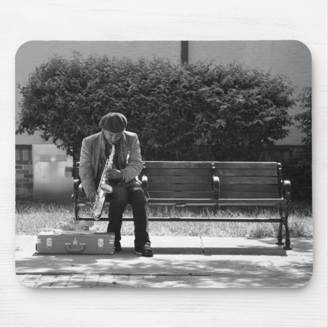 Sax Player Mousepad (Front)
